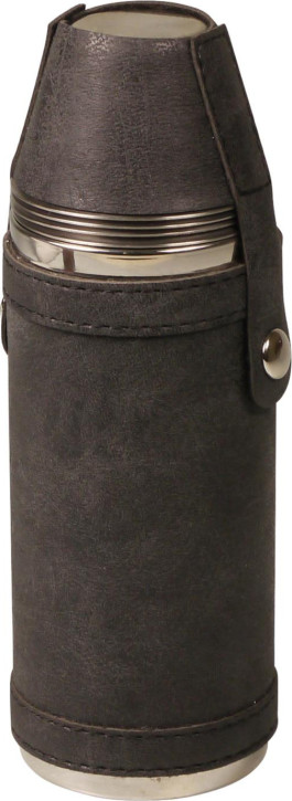 Flachmann Edelst./KL anthraz.Thermoskanne 4 Becher 8oz/240ml in Einzelverpackung
