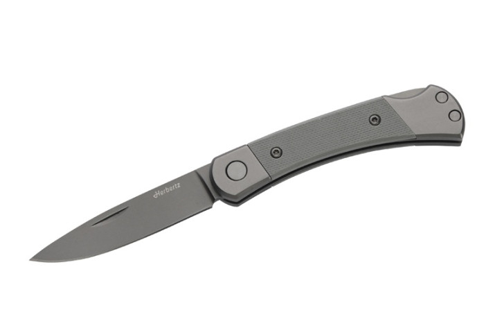 Herbertz Taschenmesser Titanbeschichtung Grey D2, Small, Grey