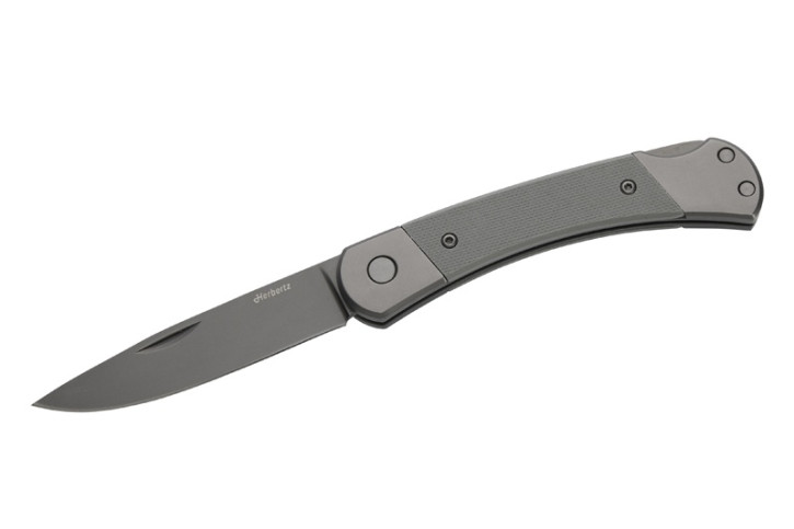 Herbertz Taschenmesser Titanbeschichtung Grey D2, Medium, Grey