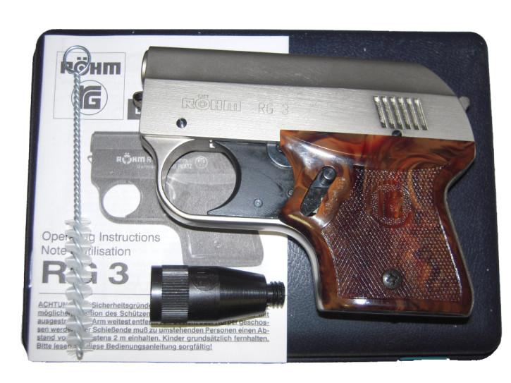 Röhm RG 3 vernickelt, Startpistole, 6 mm Flobert