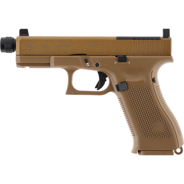 GLOCK 19X MOS cal. 6 mm BB - 6 mm, CO₂, < 1,0 J, Coyote