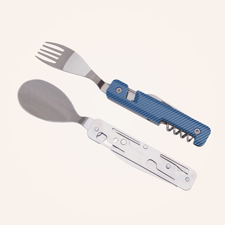 Multi Besteck 13:25  Aluminium blau