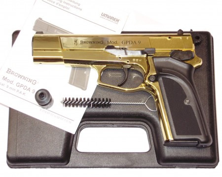 Freie Waffen Browning GPDA 9 Gold Finish, Kunststoffgriffschale