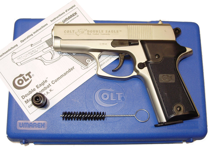 Colt Double Eagle Combat Commander vernickelt, Kunststoffgriff