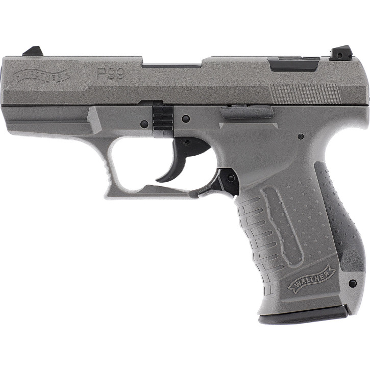 Walther P99 SV cal. 9 mm P.A.K. - 9 mm P.A.K., grau, mit Stahlverschluss