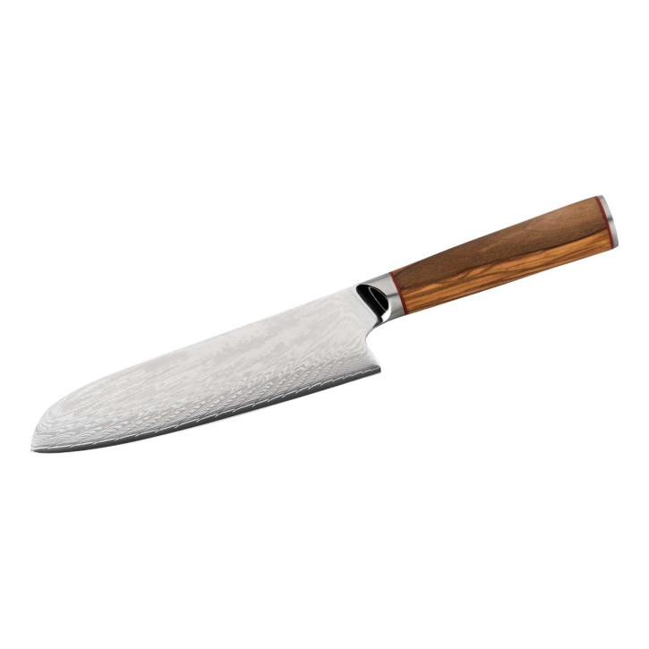 Herbertz Kochmesser Santoku Damast Olive