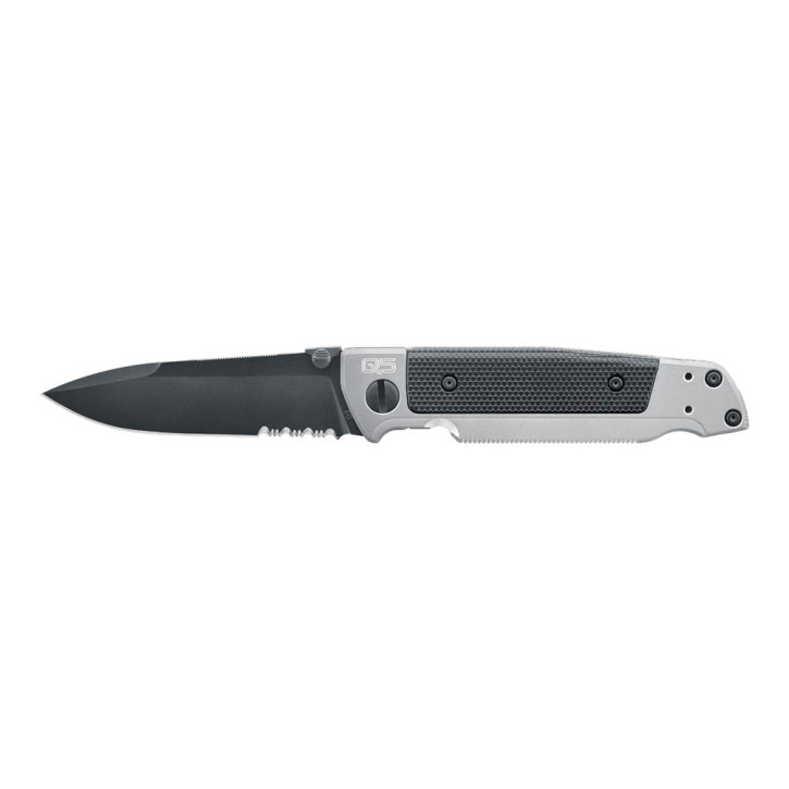 Walther Q5 Steel Frame Folder Black Serrated