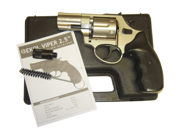 Ekol Revolver Viper 2,5´, vernickelt Stahltrommel