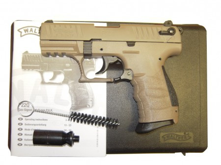 Walther P22Q, Flat Dark Earth, Gas-Signalpistole