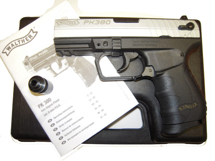 Walther PK 380, vernickelt, 9mm P.A.Knall