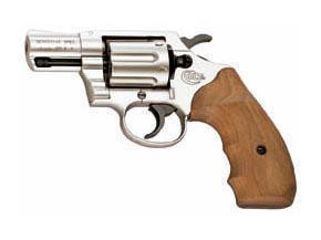 Colt Detective Special vernickelt, Holzgriffschalen