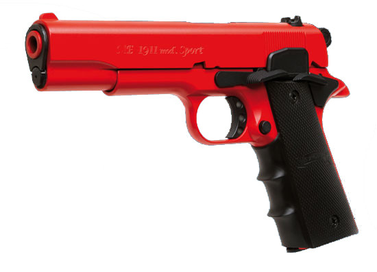 Melcher 1911 Sport rot, Kunststoffgriff