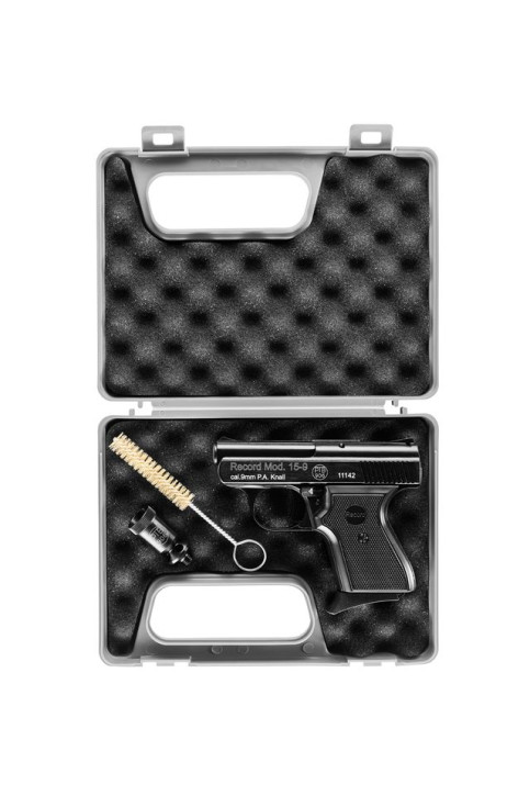 Record Modell 15-9, brüniert, 9mm P.A.K.