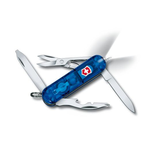 Midnite Manager Victorinox blau transparent