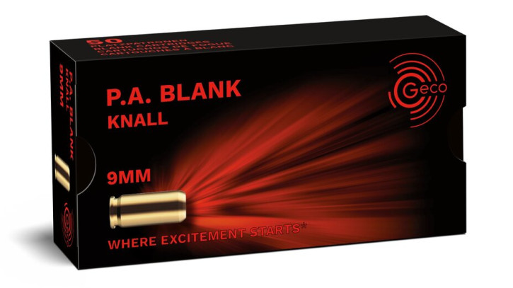 Geco 9 mm P.A.Knall Platzpatronen