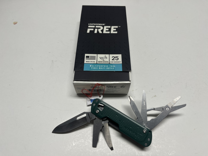Leatherman Free T4 Messer grün