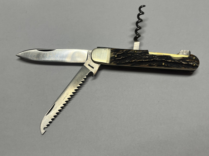 G.Gräfrath Jagdtaschenmesser Hirschhorn