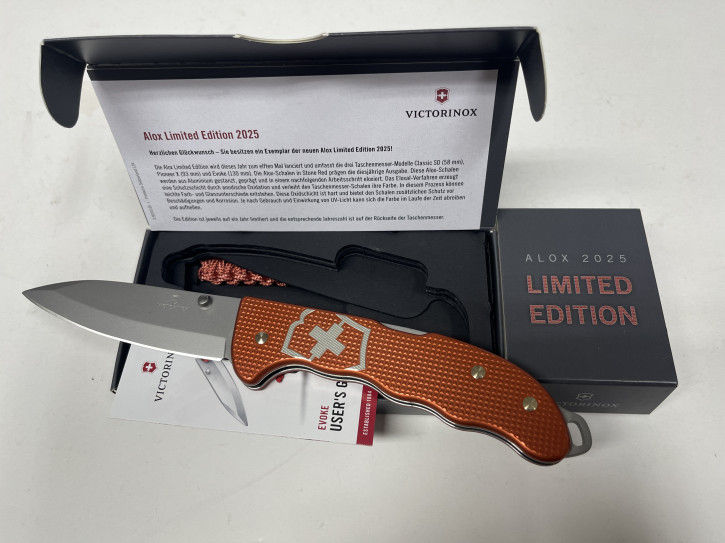 Victorinox Evoke Alox Limited Edition 2025 Stone Red