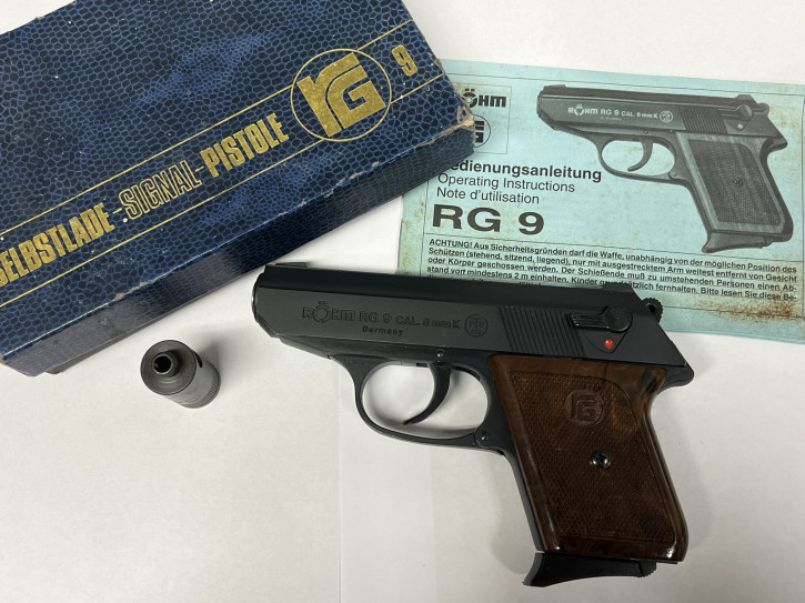Röhm RG 9 Sammlerpistole cal 8 mm Beschuß 92