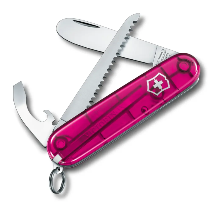 My First Victorinox Kindermesser, 84 mm, pink transparent