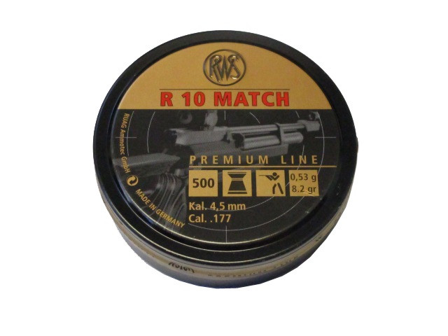 Premium Matchkugeln RWS R 10 MATCH Kopfdurchmesser 4,48mm