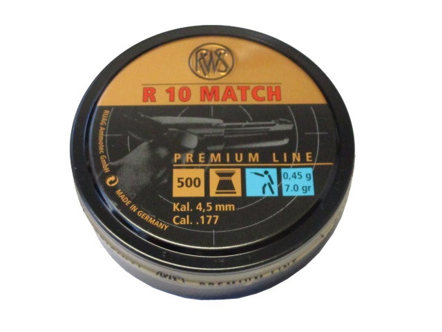 Premium Matchkugeln RWS R 10 MATCH Kopfdurchmesser 4,49mm