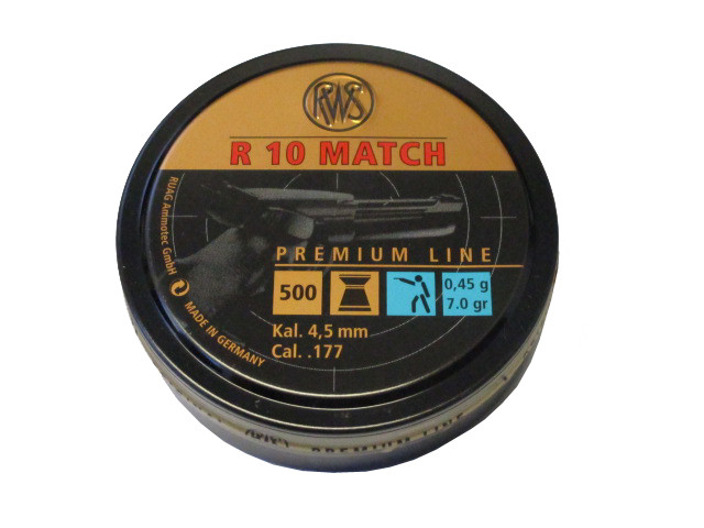 Premium Matchkugeln RWS R 10 MATCH Kopfdurchmesser 4,50mm