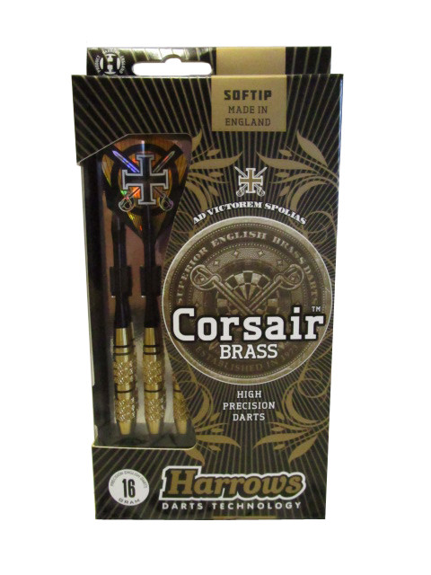 HARROWS Corsair schwarz 16g Softdart