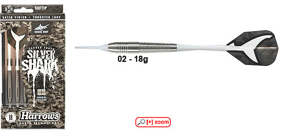 HARROWS Silver Shark Softdart, 18 g