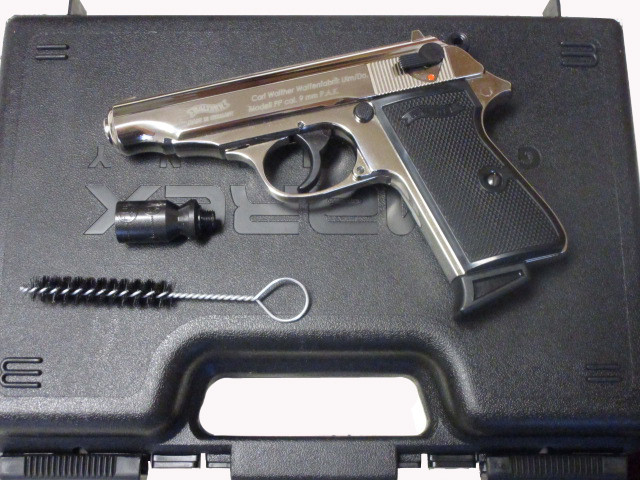 Walther PP, polished Chrome, Gas- Signal- freie Waffen