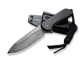 CIVIVI Fixed Blade Elementum Ebony Damascus