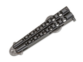 Flaschenöffner Butterfly Magnum Balisong Black