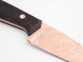 Feststehendes Messer Böker Daily Knives AK1 Roségold Damast