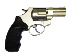 Röhm RG 89 N, vernickelt mit Combat-Griffschalen, 9mm R Knall