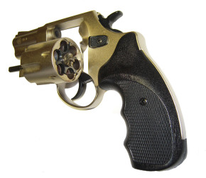 Röhm RG 89 N, vernickelt mit Combat-Griffschalen, 9mm R Knall