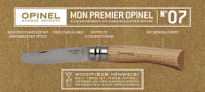 Opinel Kindermesser, rostfrei, Buchenholz