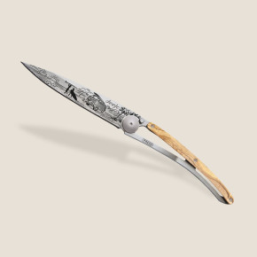 Deejo Taschenmesser 37g Olivenholz / Van Life