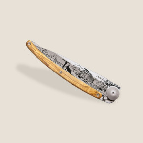 Deejo Taschenmesser 37g Olivenholz / Van Life