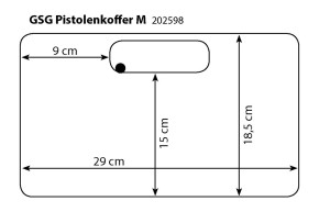 Pistolenkoffer mit Schaumstoffeinlage