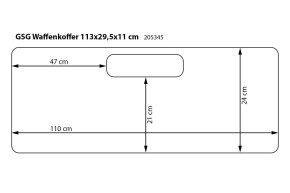 GSG Waffenkoffer gepolstert