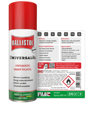 Ballistol Klever Universalöl Spray  200 ml
