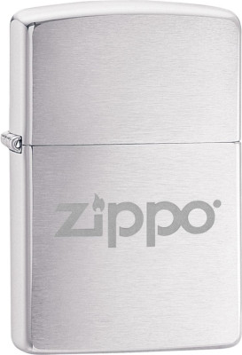 Orginal ZIPPO chrom Set mit Flachmann, Füllmenge Flachmann 3oz/90ml