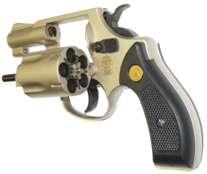 Smith & Wesson Chiefs Special, vernickelt, Kunststoffgriffschalen