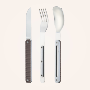 Besteck 12:34 Aluminium dunkelgrau