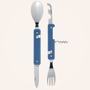 Multi Besteck 13:25  Aluminium blau