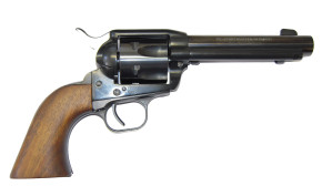 Melcher Westernrevolver 1873 Hartford, brüniert mit Holzgriff