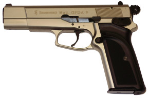 Browning GPDA9 vernickelt, Kunststoffgriffschalen cal. 9 PAK