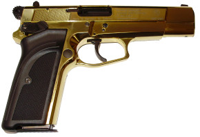 Freie Waffen Browning GPDA 9 Gold Finish, Kunststoffgriffschale