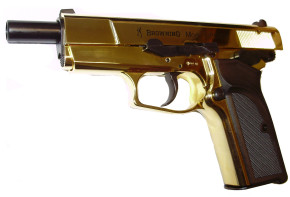 Freie Waffen Browning GPDA 9 Gold Finish, Kunststoffgriffschale