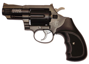Smith & Wesson Grizzly, brüniert, Kunststoffgriffschalen